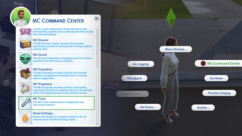This mod also allows you to force an instant abduction on a specific Sim. Between the hours of 10:00 PM and 4:00 AM, click on your Sim and choose: MC Command Center > MC Cheats > Occult Cheats > Alien Cheats > Abduct Sim. You’ll get a pop-up box asking if you want to force your Sim to be abducted by aliens. Say yes.